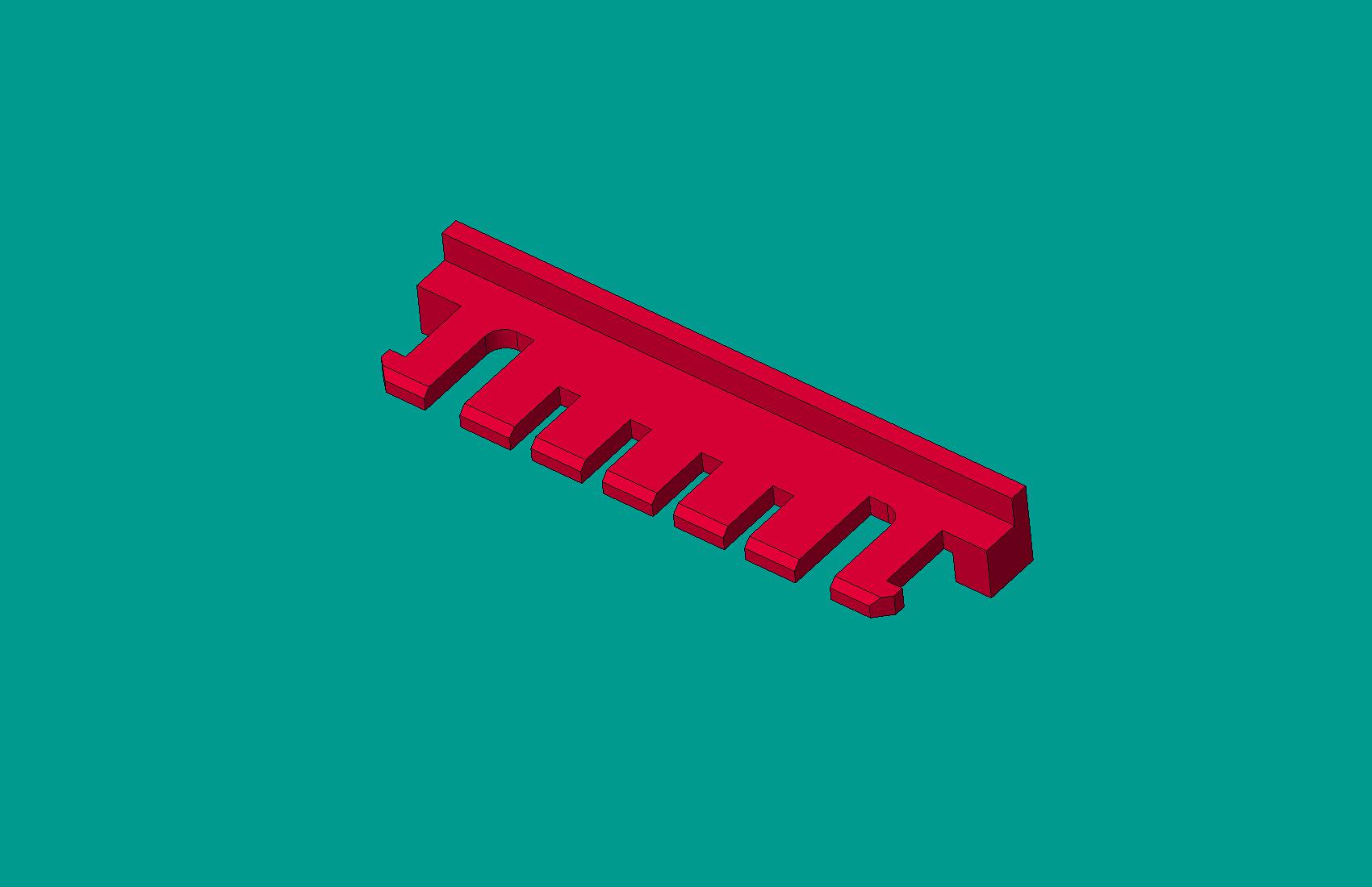 2.0間距，A2008S-7鎖片紅色