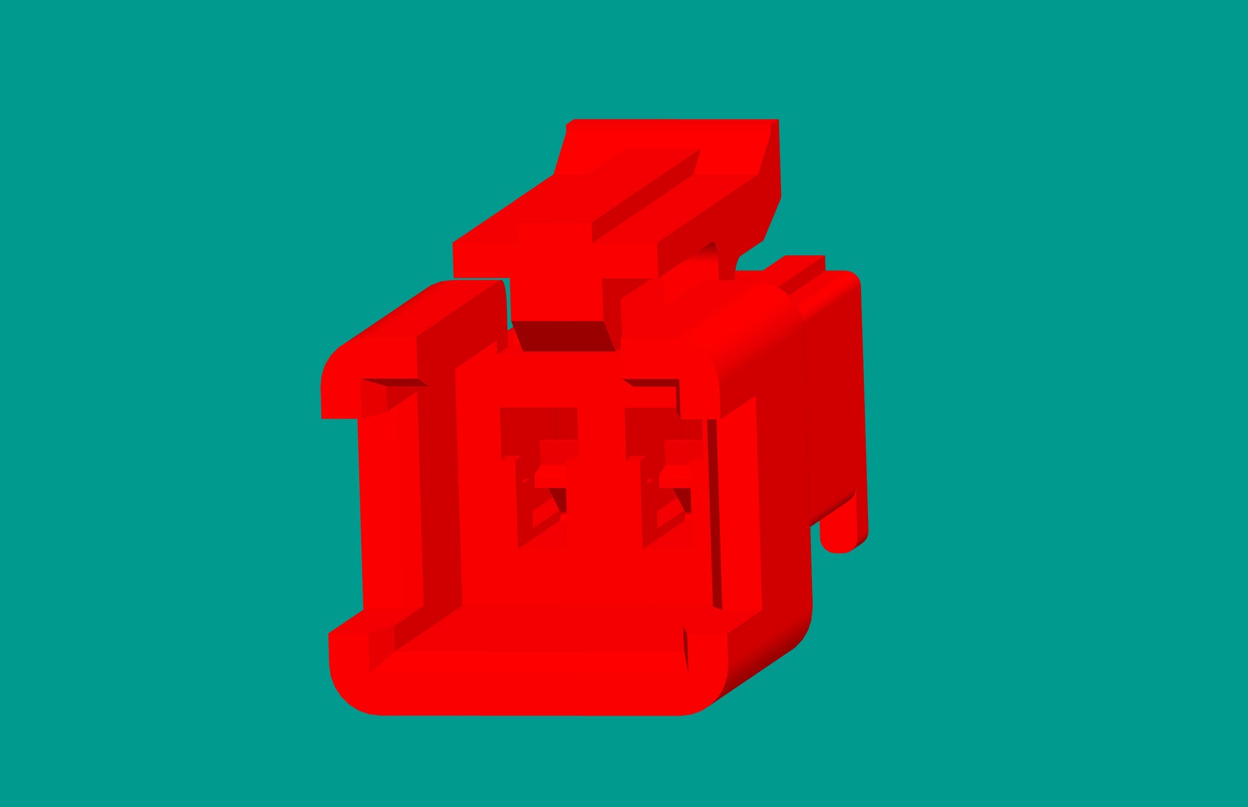 SMR-2孔塑殼C型紅色