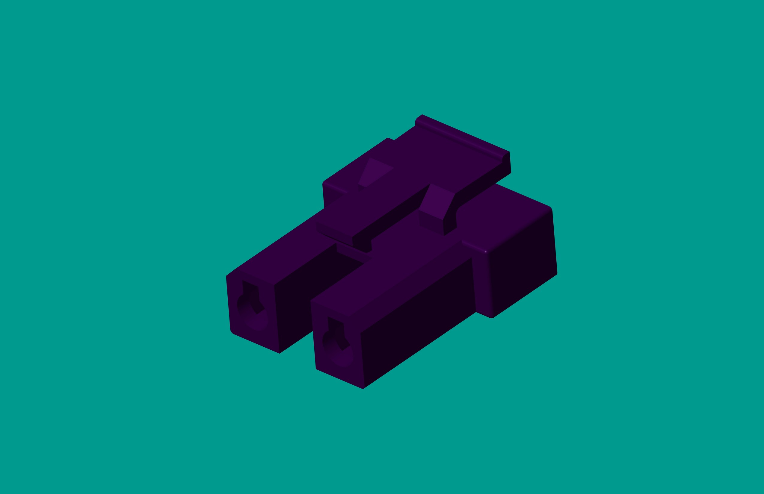 2.1洗衣機(jī)塑件-2孔紫色