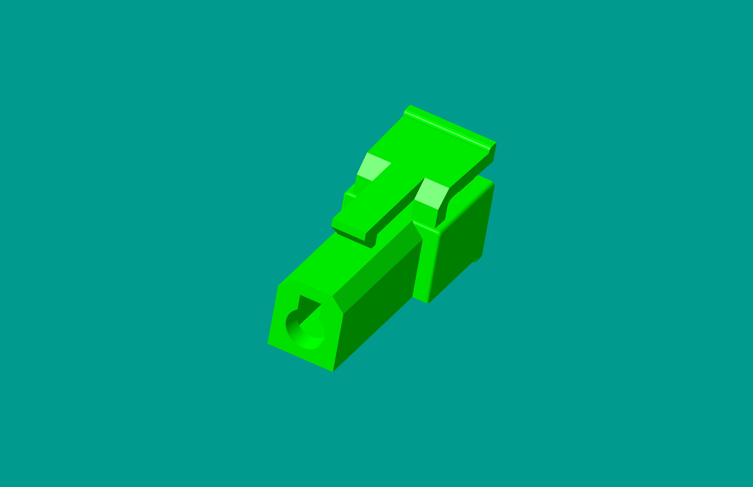2.1洗衣機(jī)塑件-1孔綠色