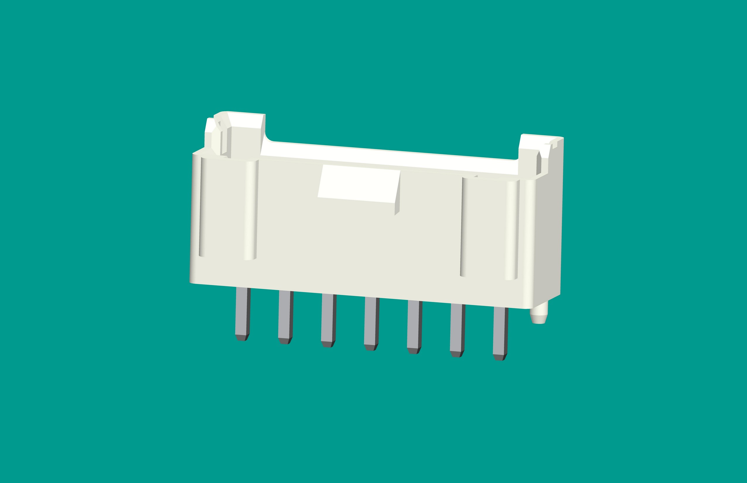 B7B-XH-K3立式針座白色/普通PA66