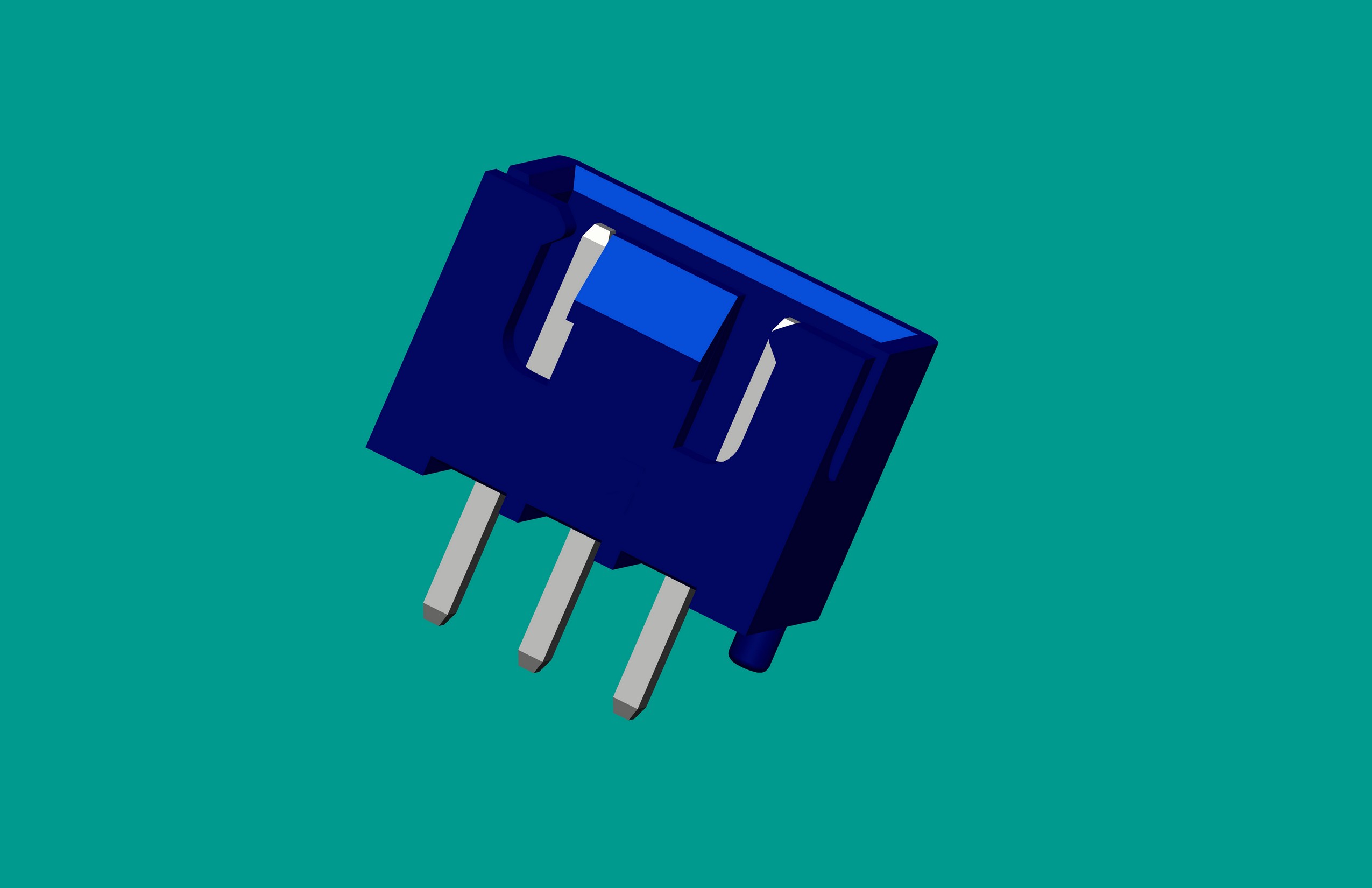 XH帶扣帶定位針座-3直針立式針座藍色/雙卡點