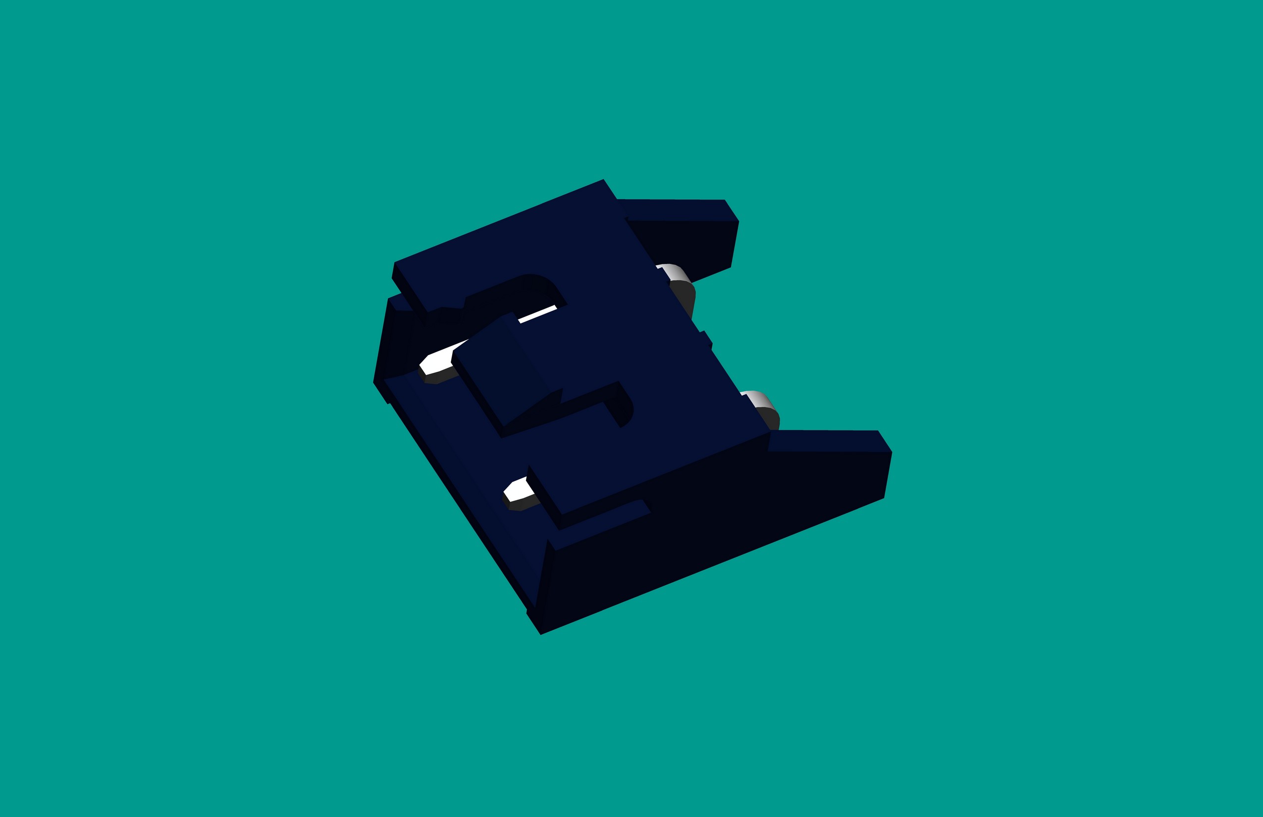 XH-3QA(帶扣)帶保護(hù)腳臥式針座黑色/普通PA66