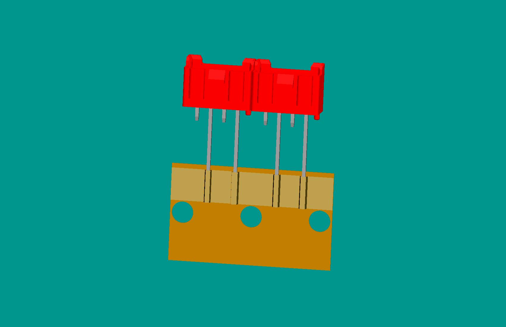 XH-4A全包編帶針座(1、3長針)(紅色)普通PA66