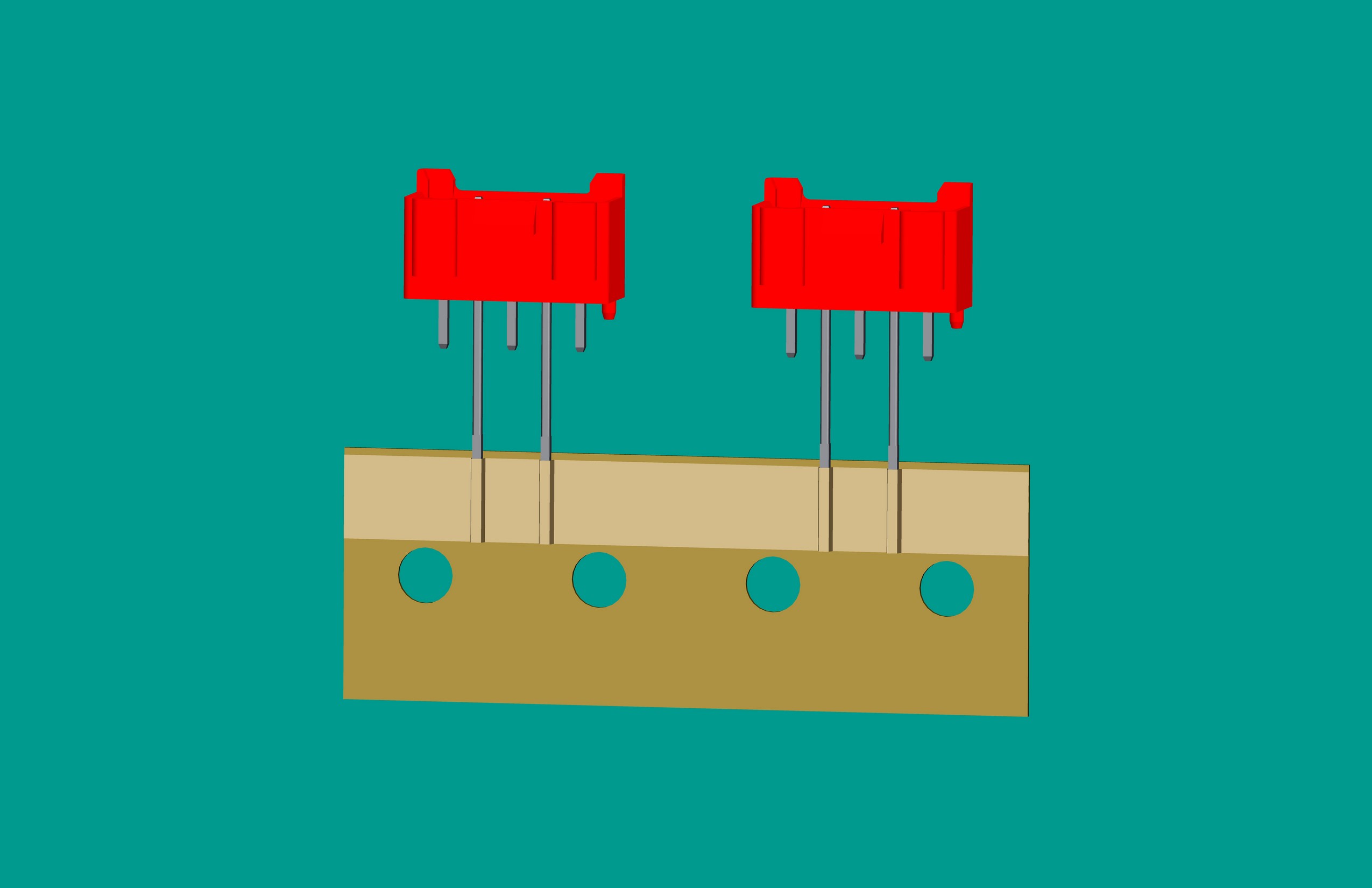 XH-5A全包編帶立式針座紅色/(2、4長(zhǎng)針)普通PA66