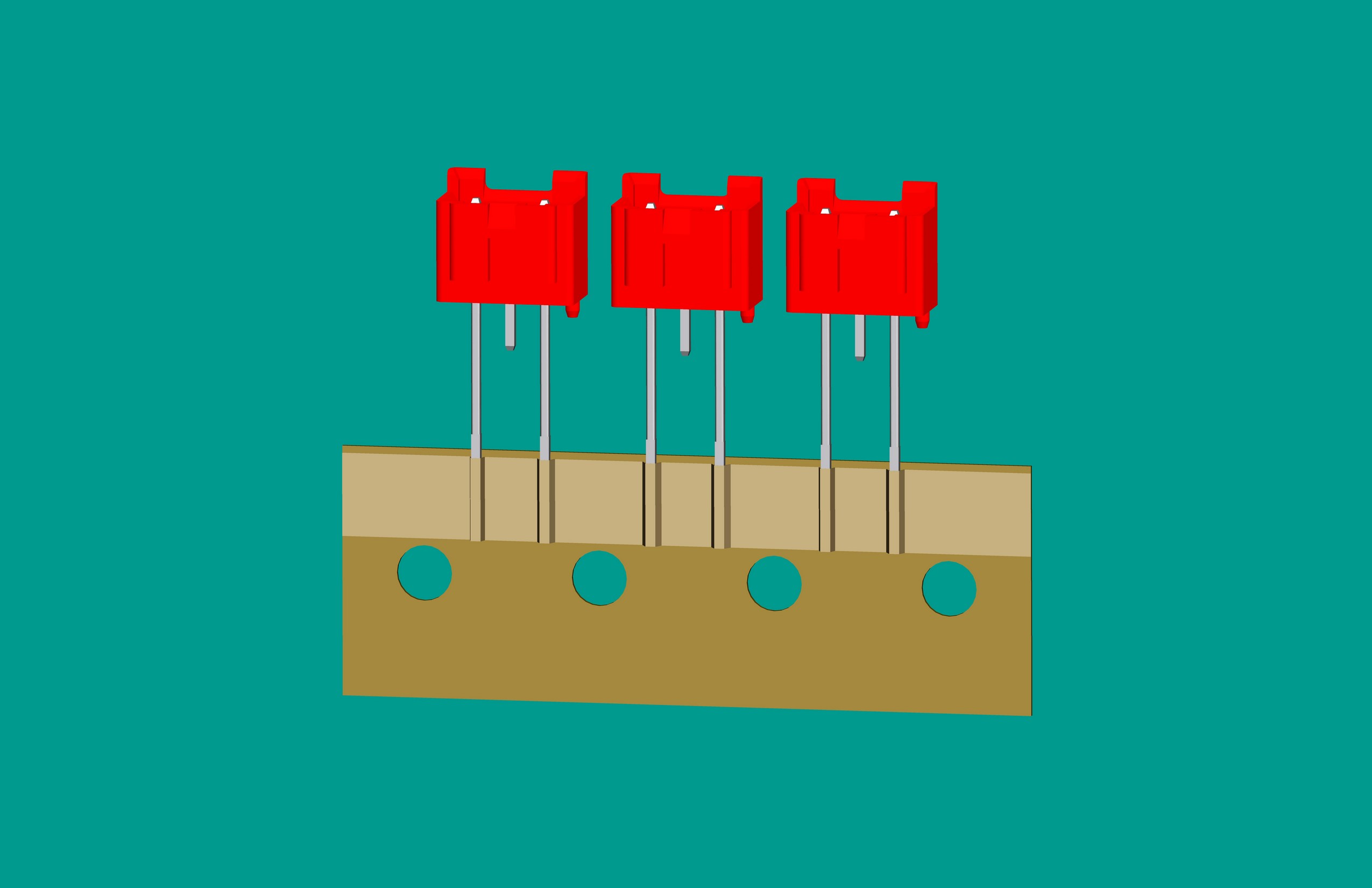 XH-3A全包編帶立式針座紅色/(1、3長(zhǎng)針)普通PA66