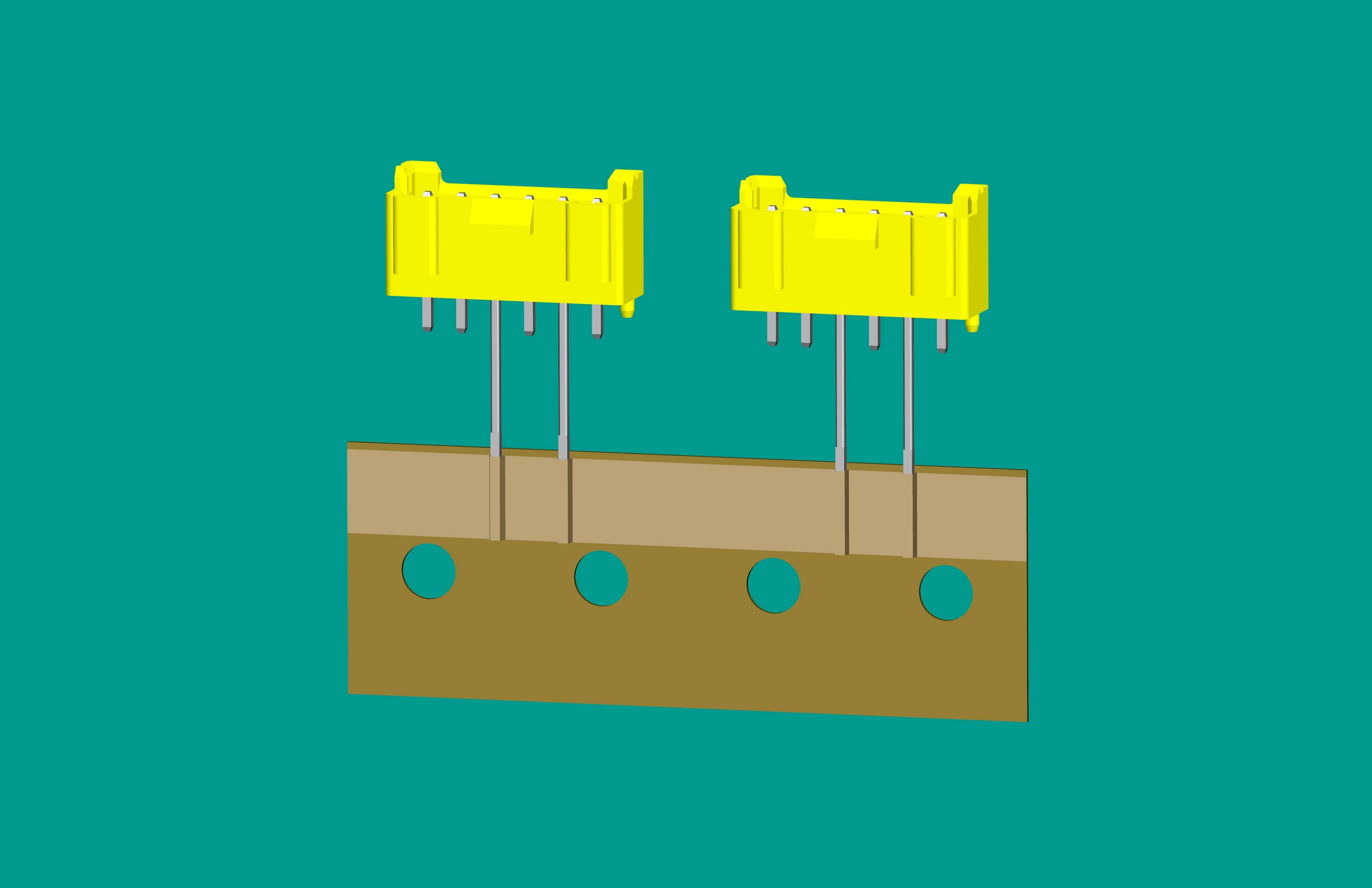 XH-6A全包編帶立式針座黃色/(2、4長針)普通PA66