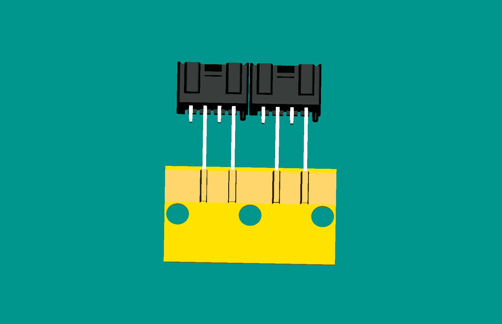 XH-4A全包編帶針座(1、3長針)(黑色)普通PA66