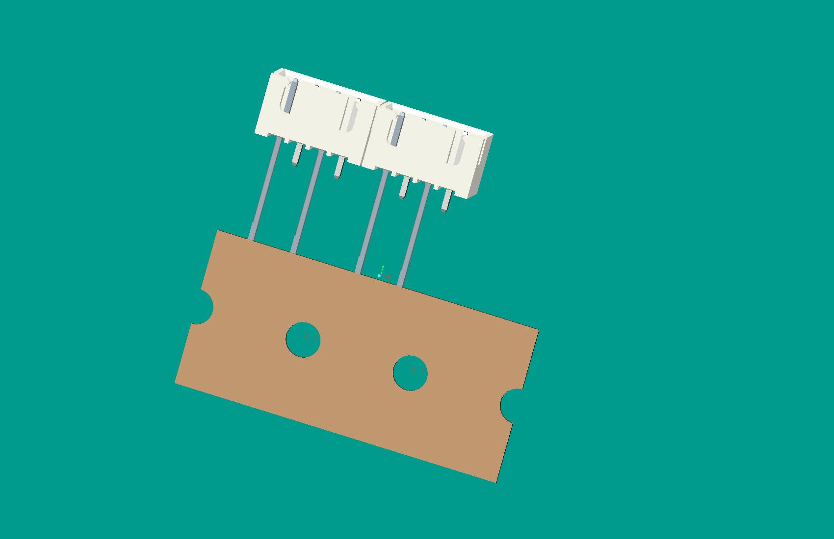 XH-4A立式針座白色/編帶/間距12.7mm（1，3短針）