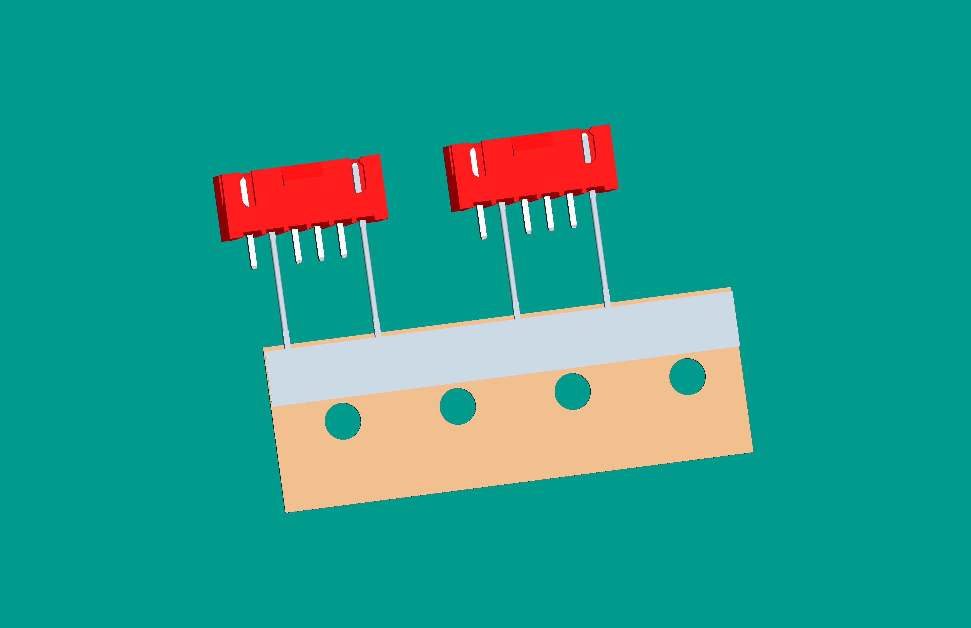 XH-6A帶扣立式針座紅色/編帶(1、5長(zhǎng)針,短針外漏長(zhǎng)2.9mm,正向,12mm)