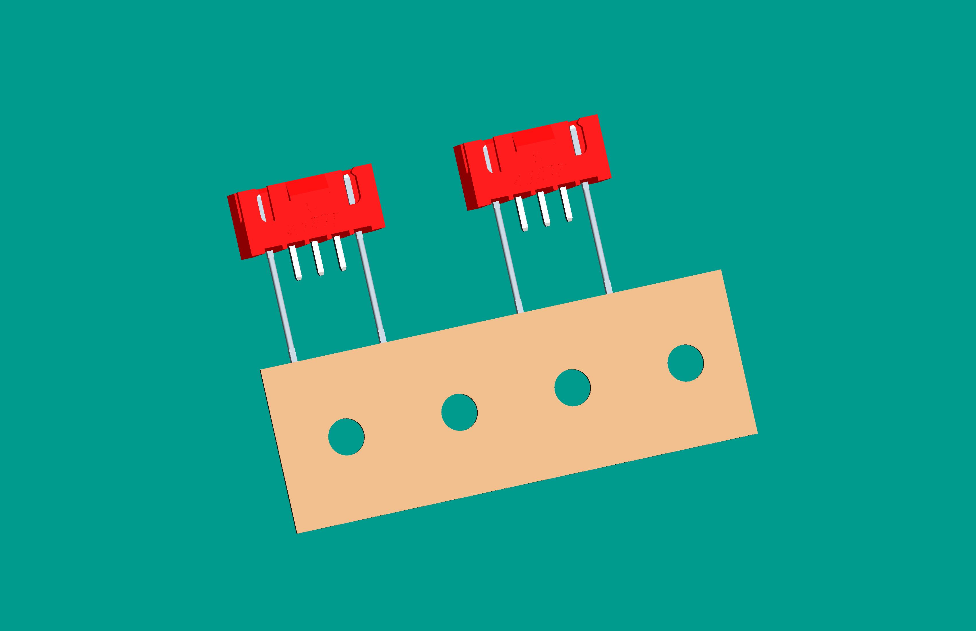 XH-5A(帶扣)立式針座紅色/編帶(1、5長(zhǎng)針，反向，12mm）