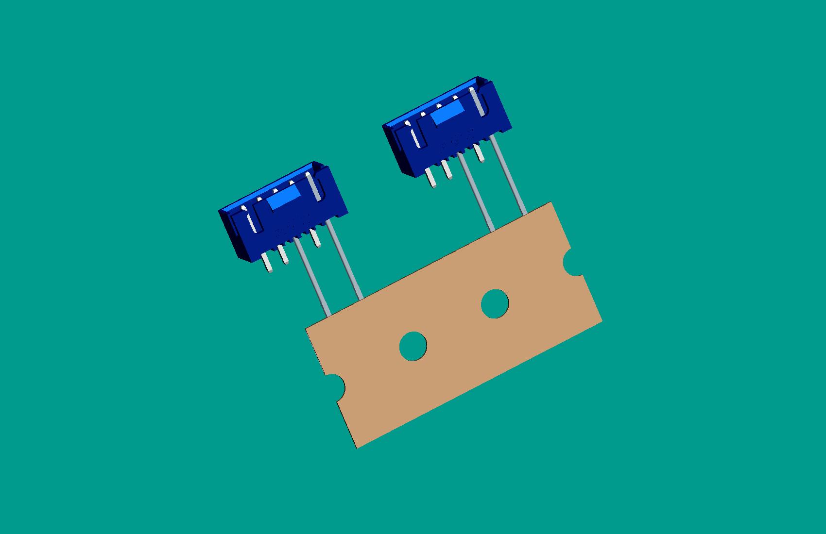 XH-5A(帶扣)立式針座藍色/編帶(1、3長針，反向，12mm）