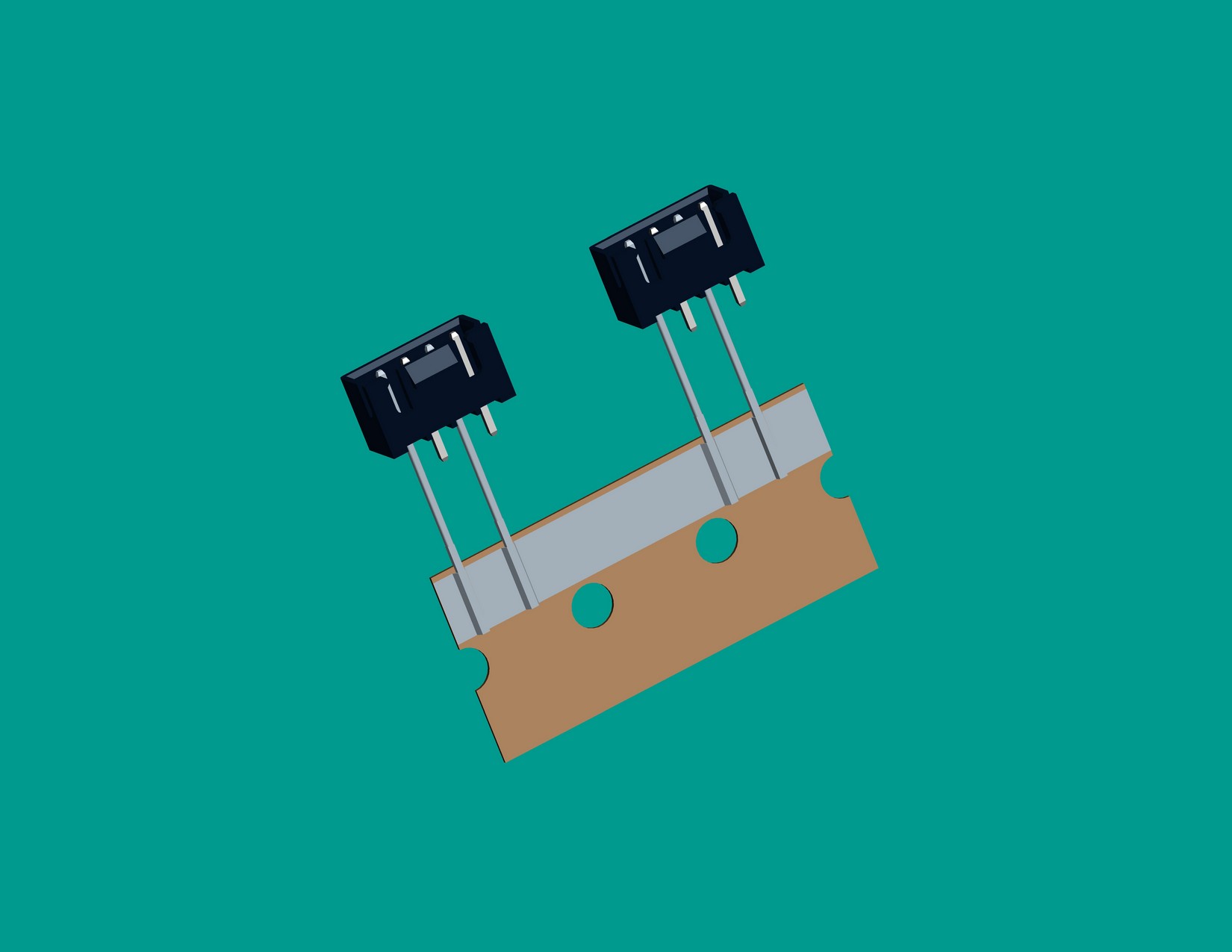 XH-4A帶扣立式針座黑色/編帶(25.4間距，1、3短針，正向，12mm)