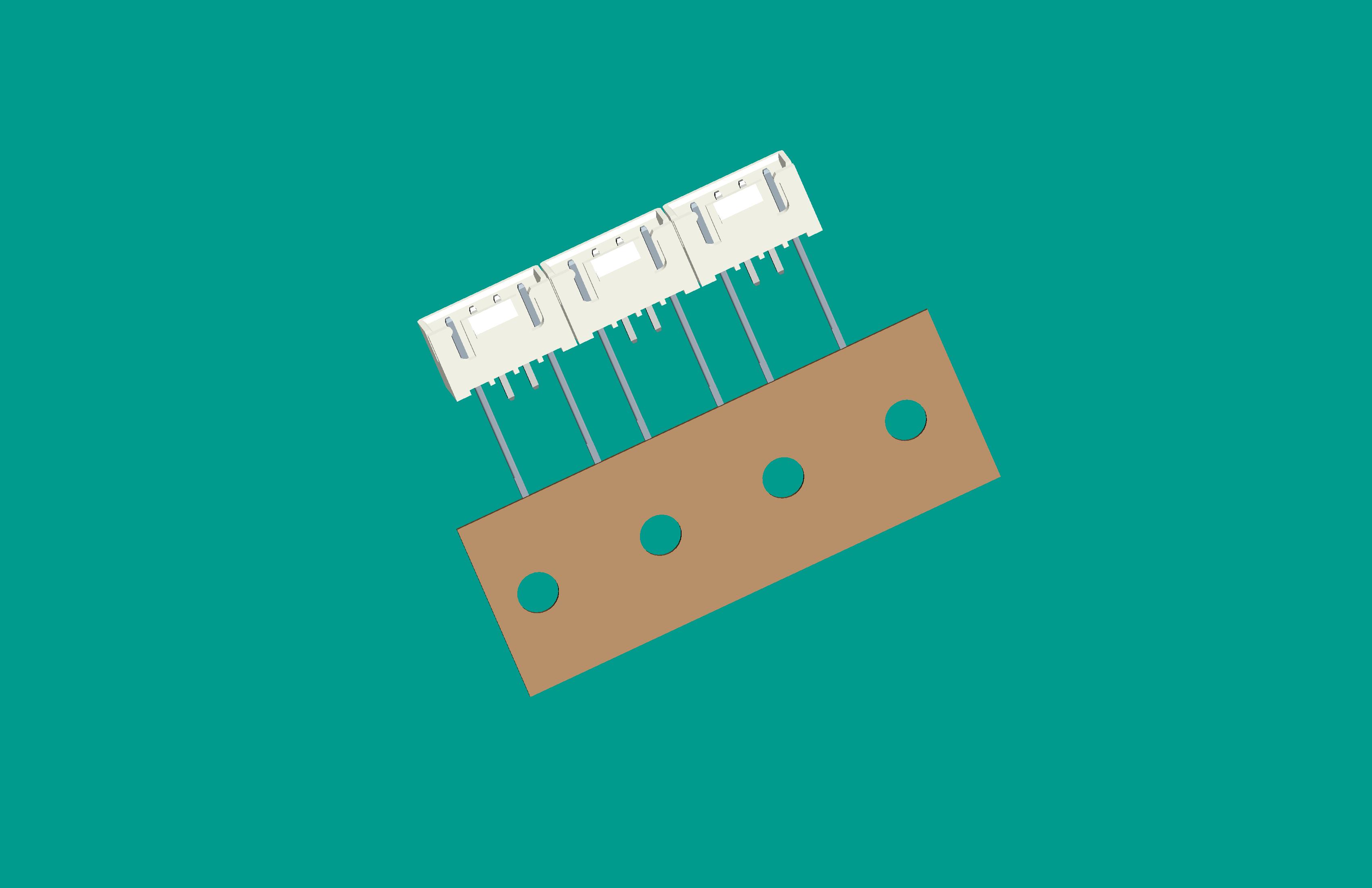 XH-4A帶扣立式針座本色/高灼熱絲/編帶(1、4長針，反向，10mm，短針外漏長2.9mm)