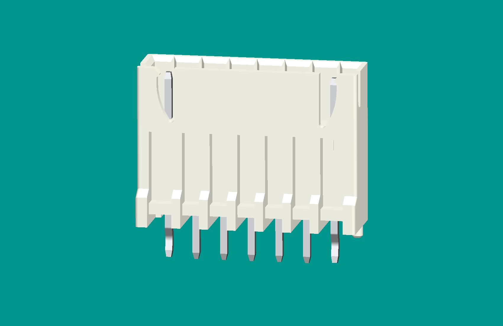 XH灌膠型針座7位本色-高灼熱絲
