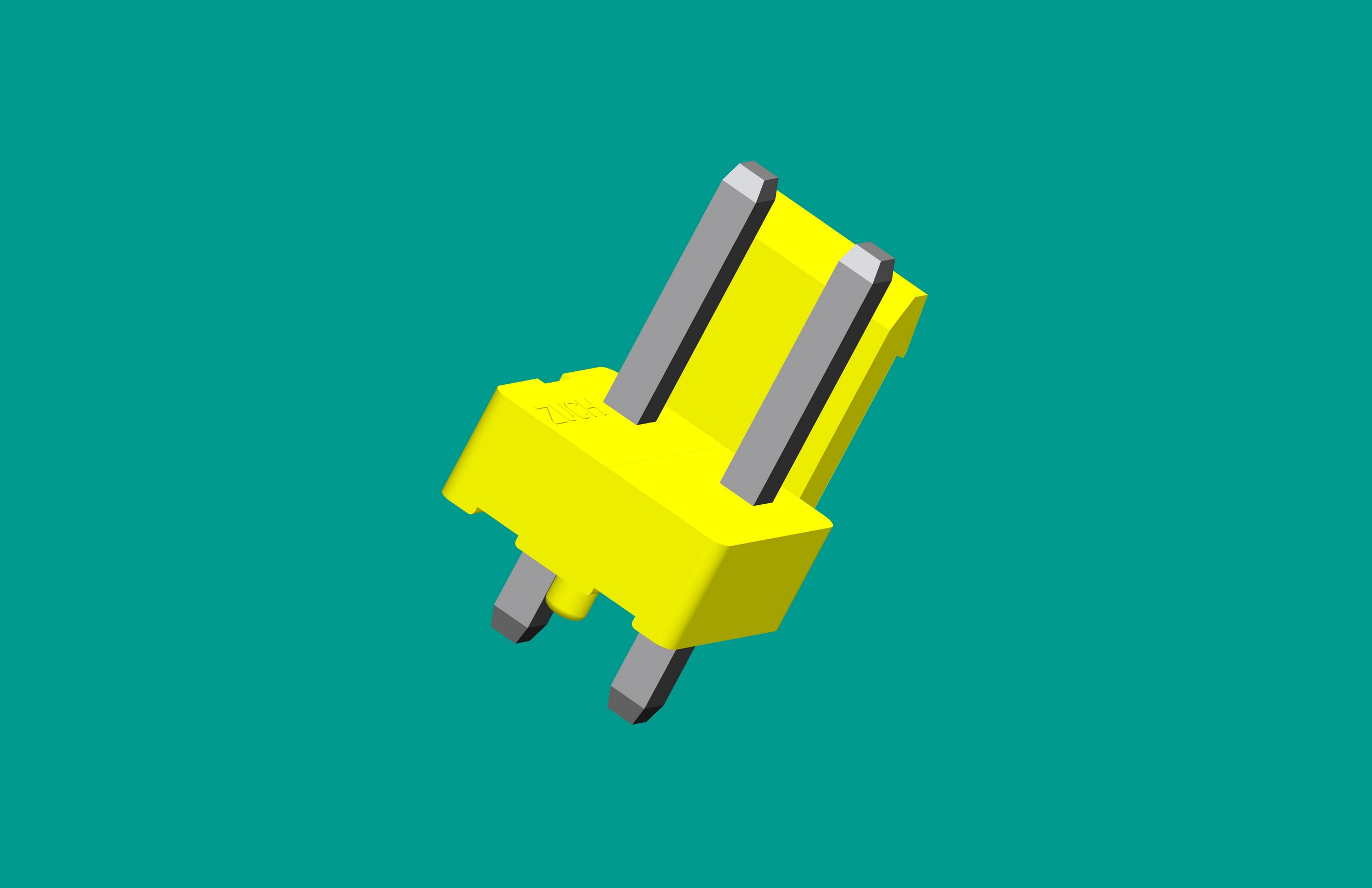 VH2A半包帶定位針座（黃色PA66）