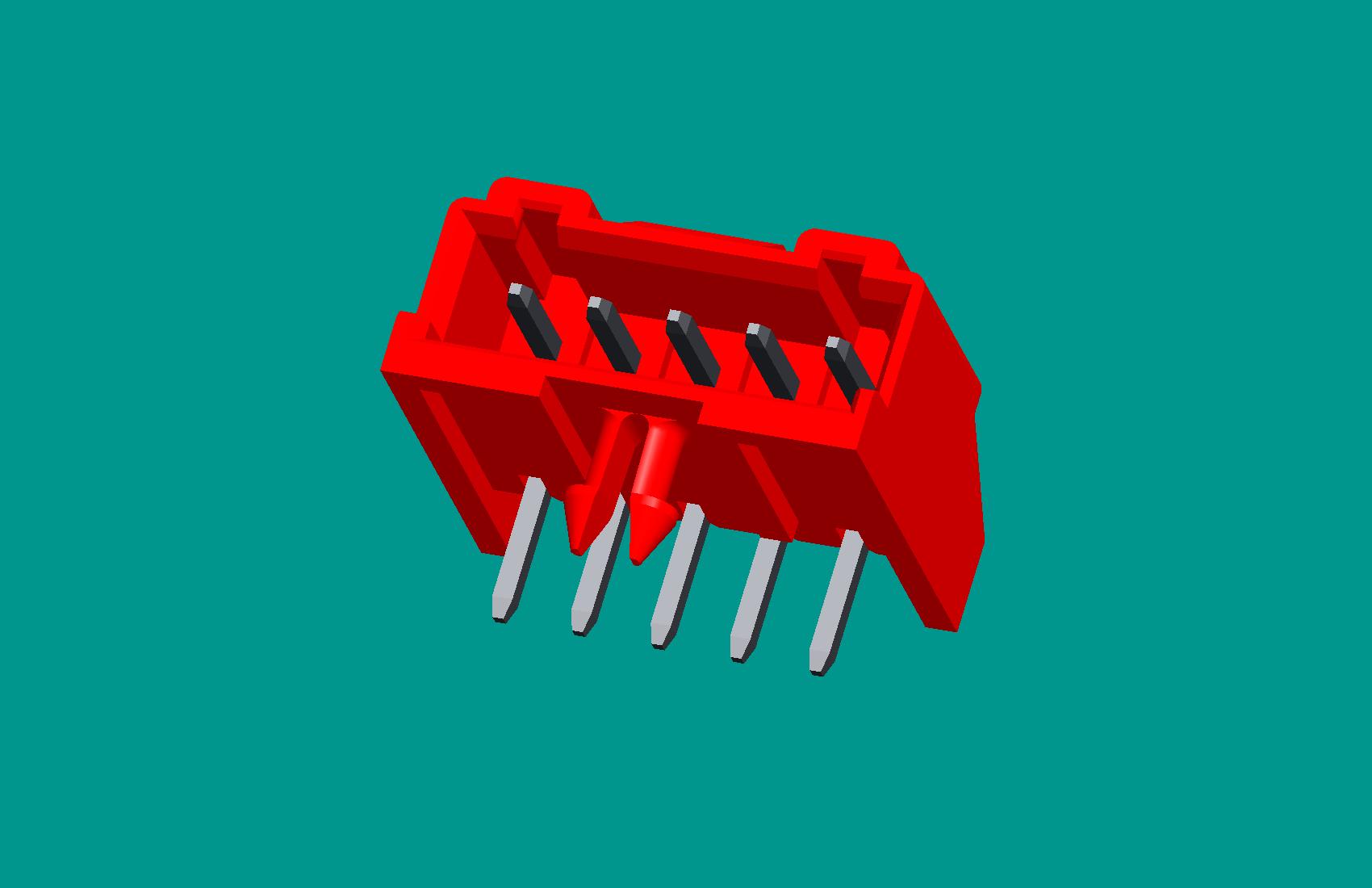 S5B-XH-K3臥式針座紅色/普通PA66