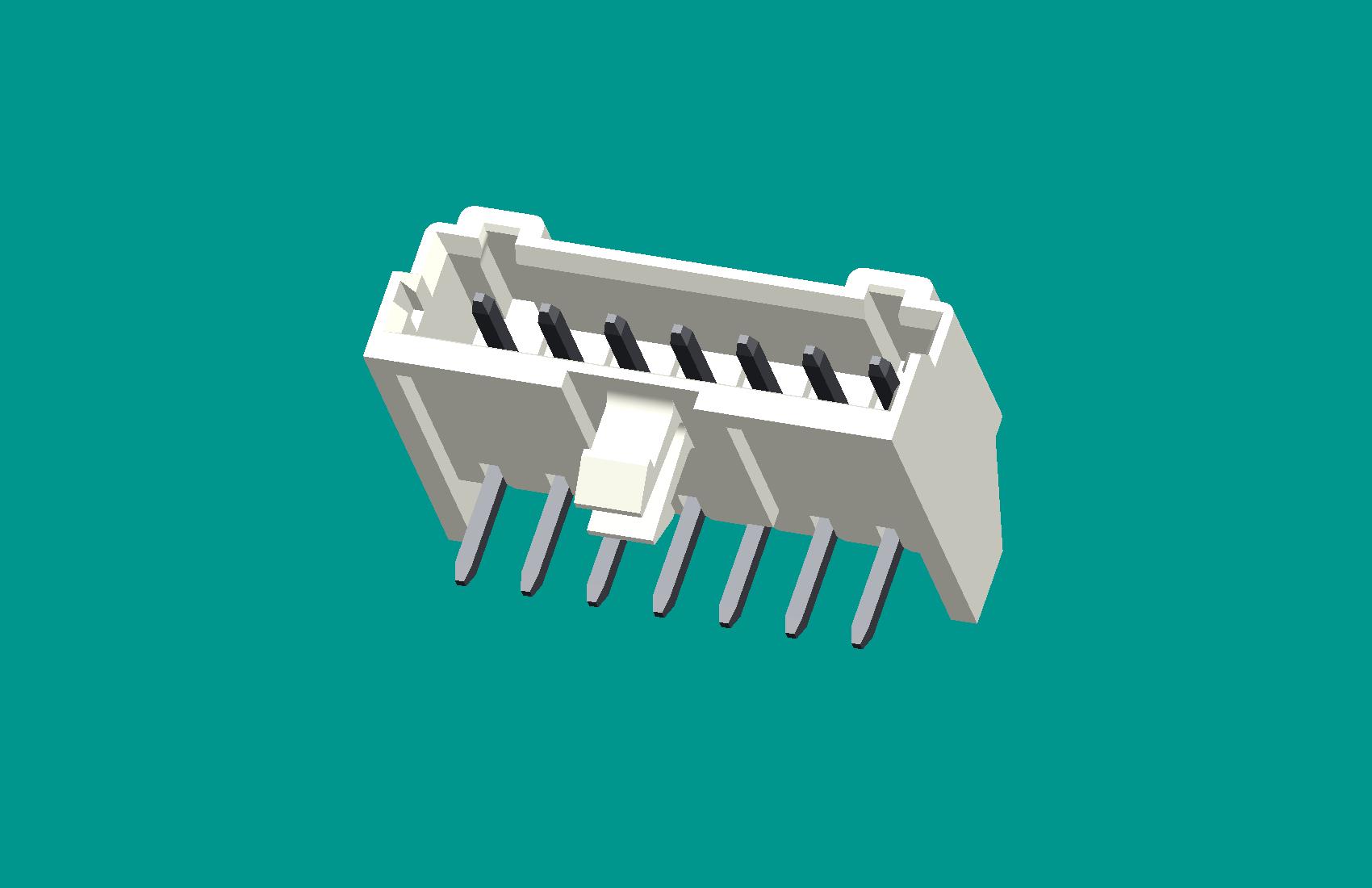 S7B-XH-K非限位臥式針座白色/普通PA66