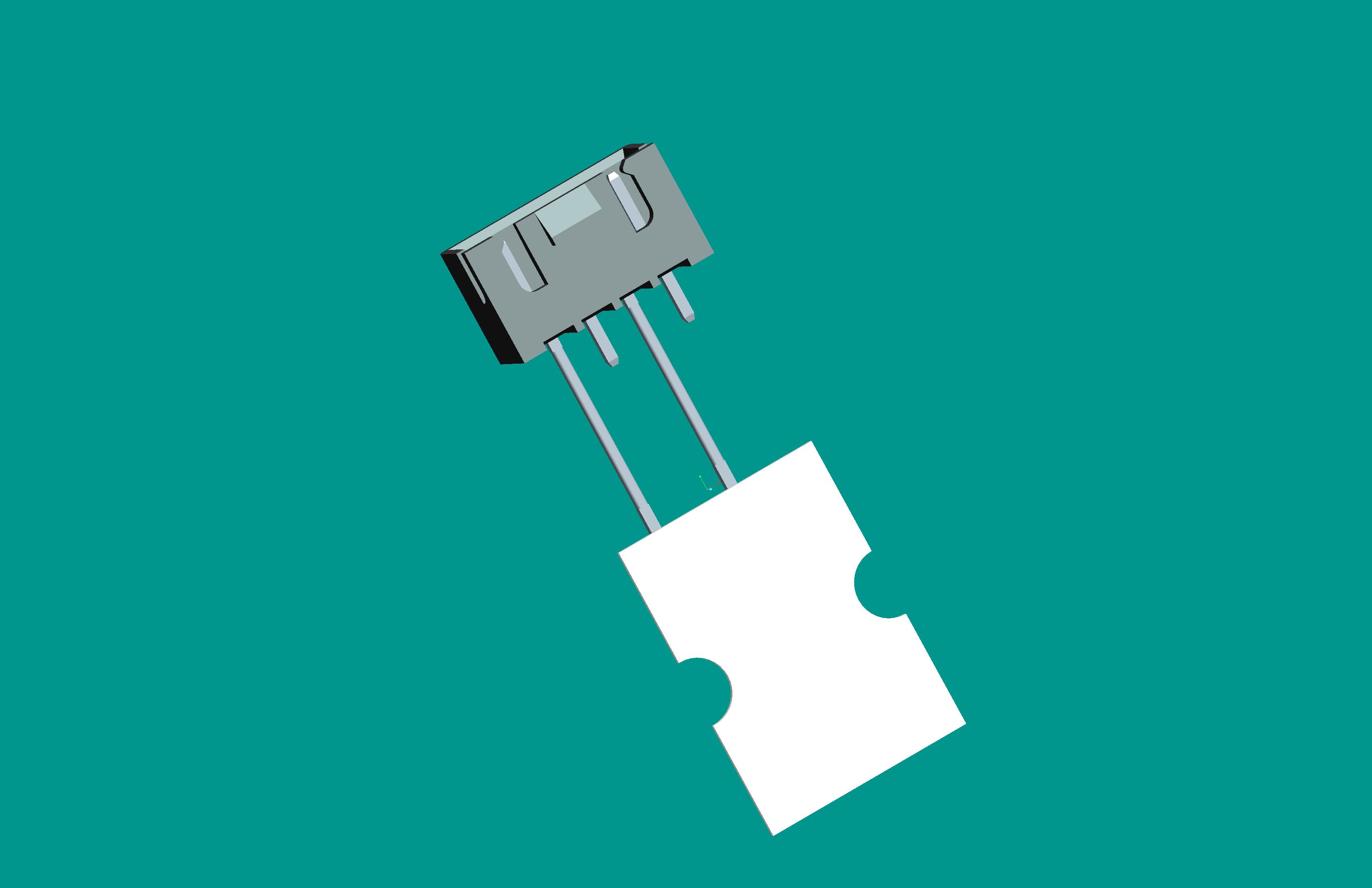 XH-4A帶扣立式針座黑色PA66/編帶(12.7間距，2、4長針，反向，10mm，短針外露2.9)