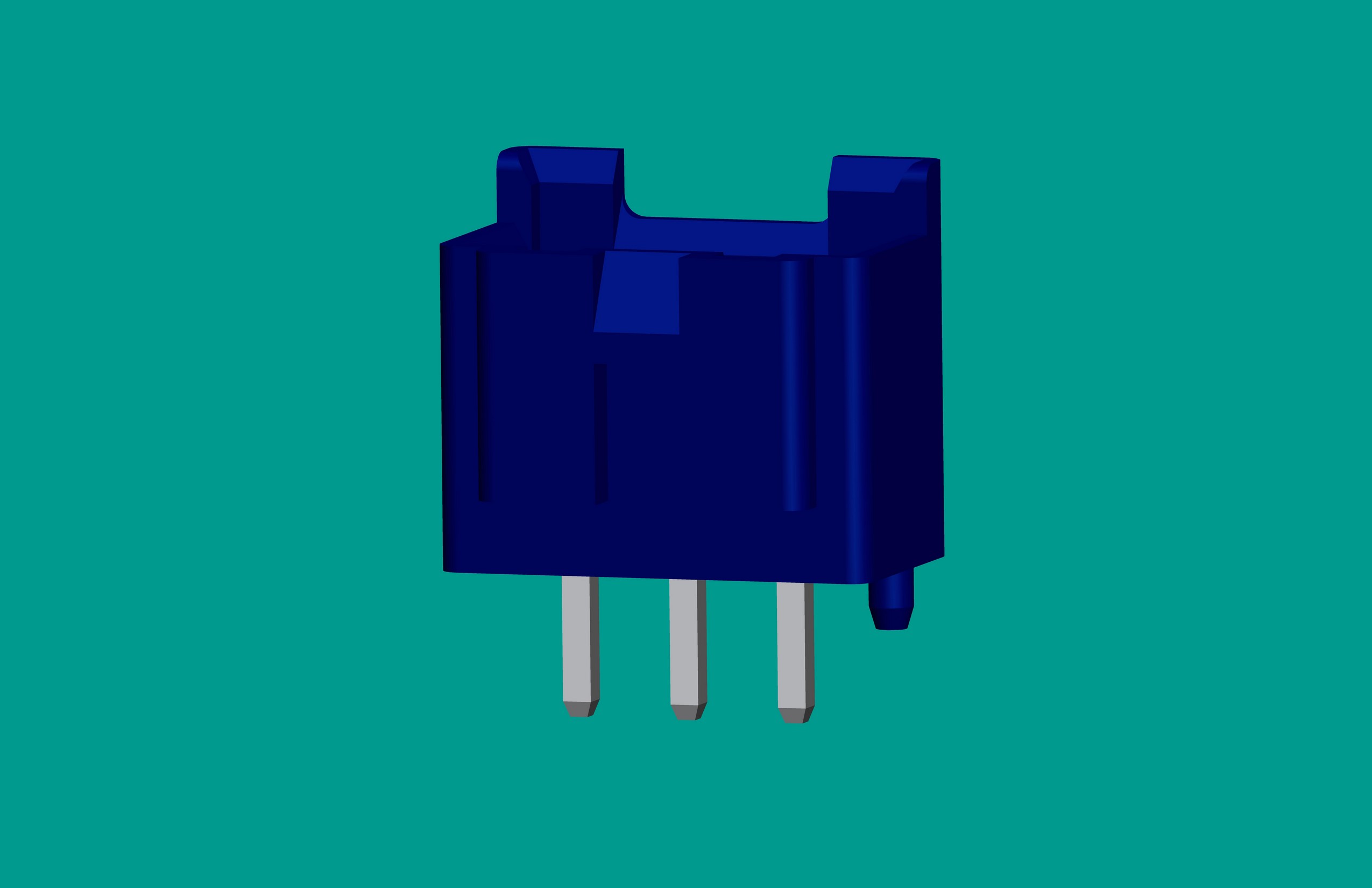 B3B-XH-K3立式針座藍(lán)色/普通PA66/海爾