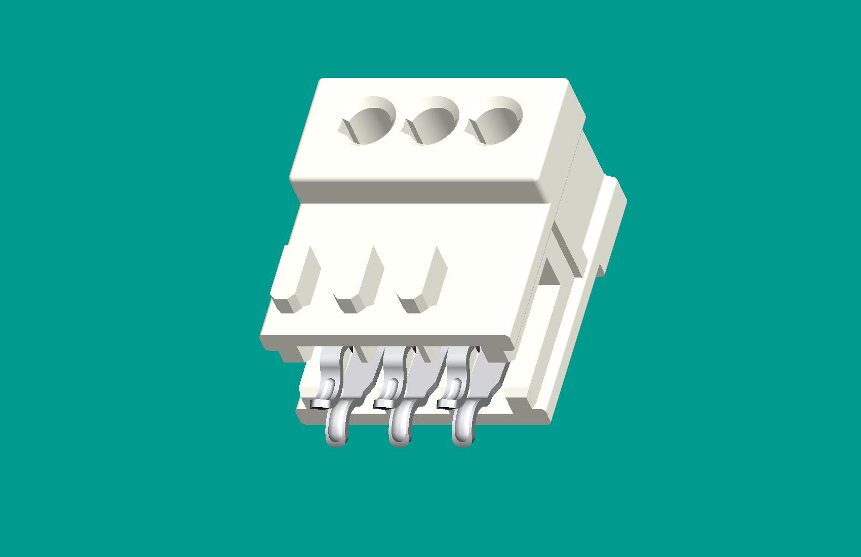 RAST2.5孔座3位(鍵位309)-高灼熱絲