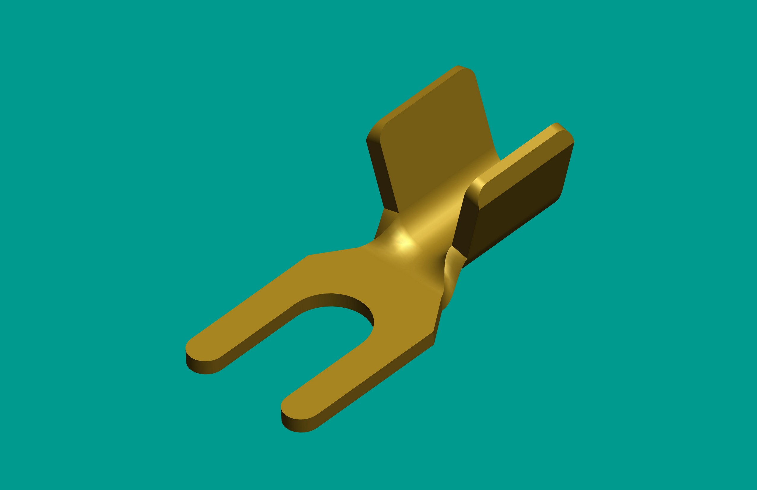 8.0*4.2U形端子中腳/未鍍/