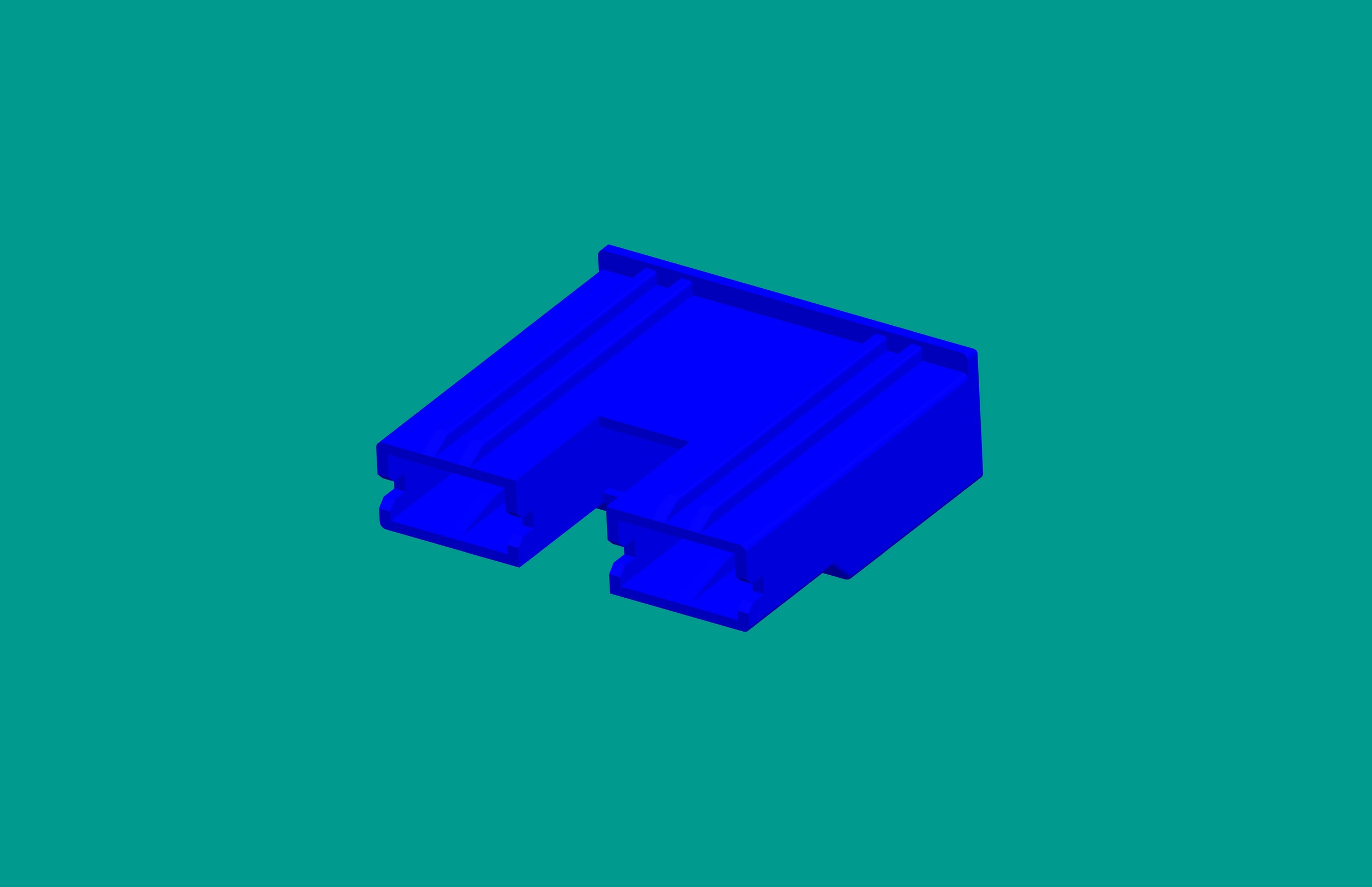 250四方2孔孔座 高灼熱絲-藍色-包裝
